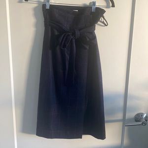 Aritzia Wool Wrap Pencil Skirt
